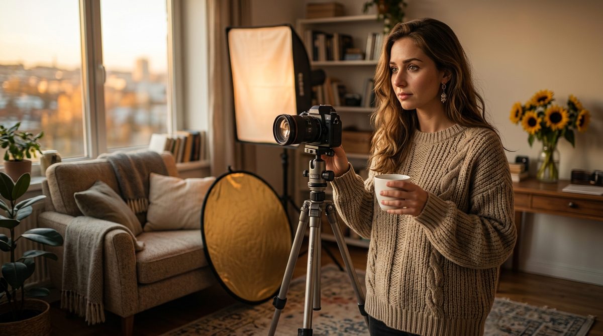 Фотосессия без фотографа: как получить портреты дома