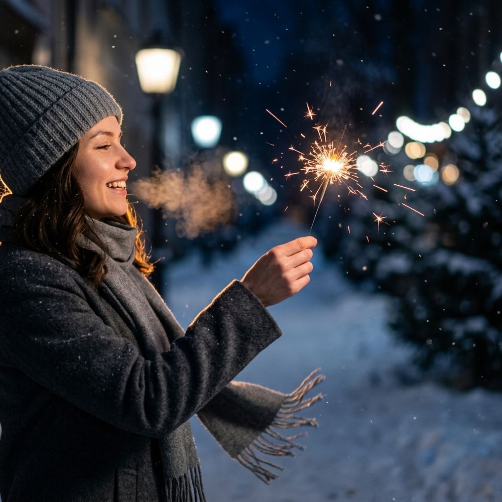 Новогодняя фотосессия в нейросети: 10 готовых промптов 5